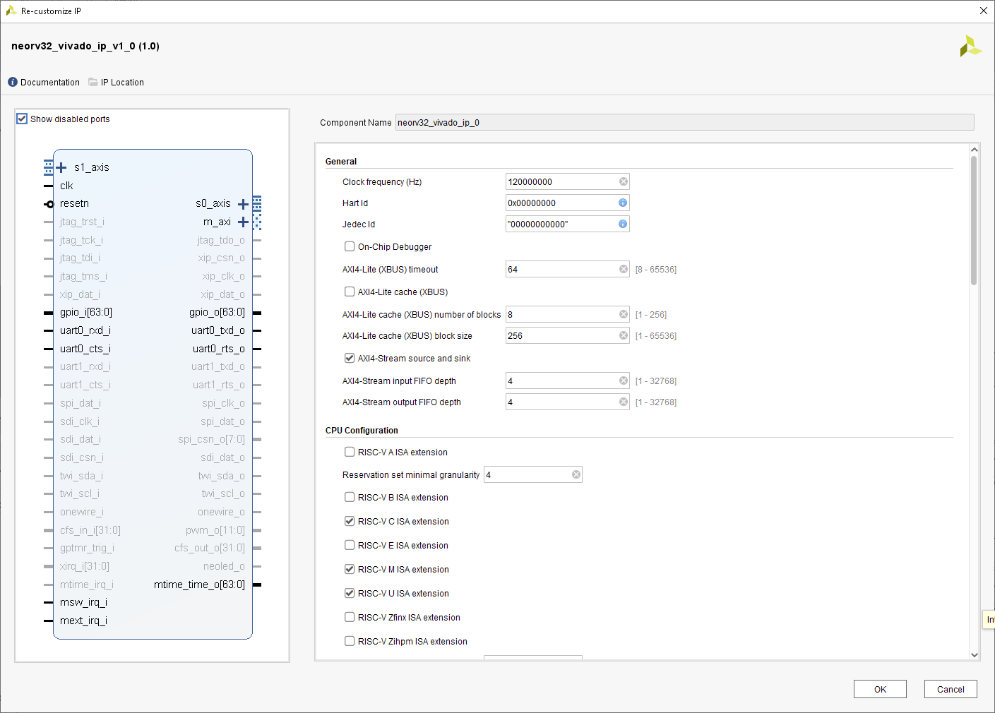vivado ip gui